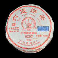 [3861] 2013 Three Cranes "0207" Liu Bao Tea Cake * Wuzhou
